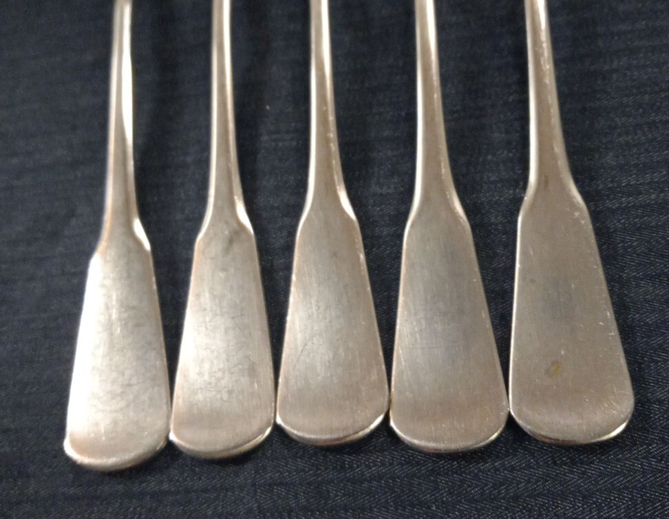Set of 5 COLONIAL BOSTON pattern stainless dinner forks SSS by Oneida