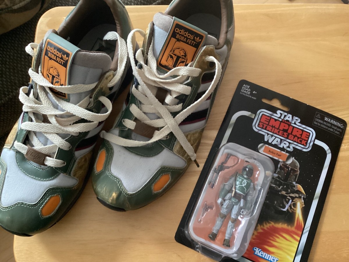 BOBA FETT Star Wars Bundle: Vintage Series Figure / ADIDAS ZX 800
