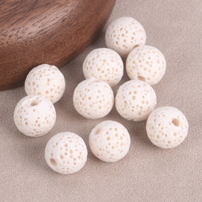 Round Colorful Lava Stone 6mm 8mm 10mm 12mm 14mm 16mm Loose Pelelith Beads Lot