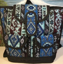 HAN Turkish Backpack Blue Black Travel Bag Made In Turkey