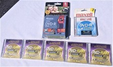 New Lot of 13 DVD's 8 X Maxell, 5 X Memorex, DVD-R and DVD-RAM