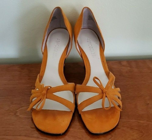 Aerosoles orange d'Orsay open toe pumps 