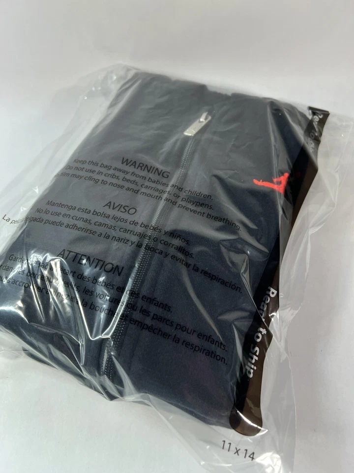 Nike Air Jordan Niños L 12-13 Y/O Sudadera con Capucha Chaleco Cremallera, Bolsillos Negro, Gris, Salmón Foto 4 de 4