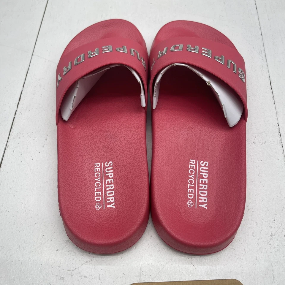 Superdry Code Logo Pool Slides Rosa Mujer Talla Mediana 7/8 Nuevo Foto 4 de 4