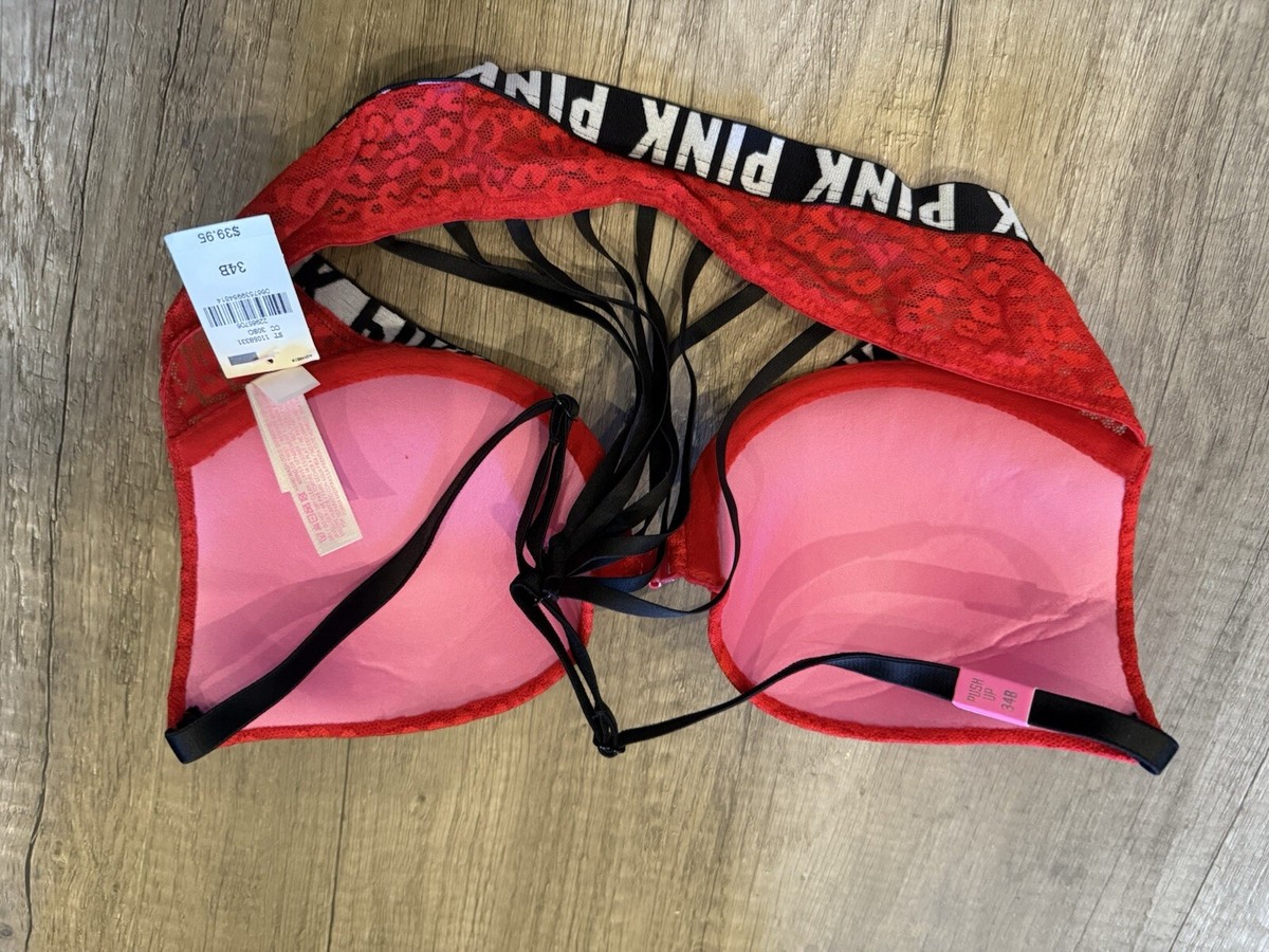 新品❤️victoria's secret bra 34B & panty S Victoria's Secret 34B,34D BRA SET S Panty floral satin PINK