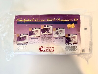 Husqvarna Viking huskylock coverstitch designer set machine add on accessories