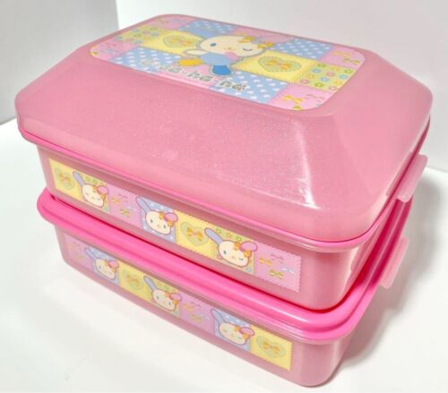 Sanrio Usahana Brotdose Picknickbox rosa Sammlung - Bild 1 von 11