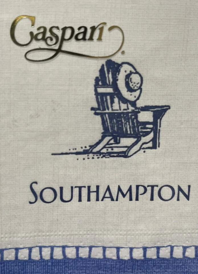 Бумажные коктейльные салфетки Caspari SOUTHAMPTON (NY) - 35 в коробке стул шляпа Adirondack - Изображение 2 из 4