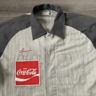 Vtg 60s Coca-Cola Employee Work Shirt Mechanic Chain Stitch Patched Size XL