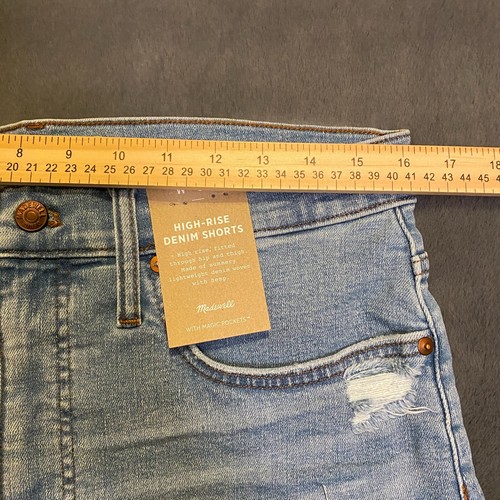 NEW NWT Madewell High-Rise Denim Shorts Women's 30 NF031 With Magic Pockets - Picture 10 of 17