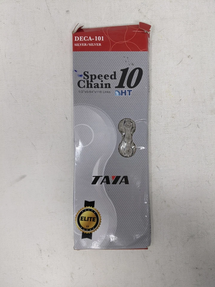 Cadena de velocidad Taya Deca 101 HT 10 1/2" X 5/64" X 116 eslabones plateados Foto 2 de 4
