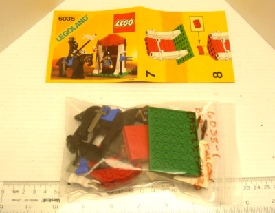 Lego 1987 Black Knights Castle Guard 6035 - 100% Parts, w/ instructions /no box