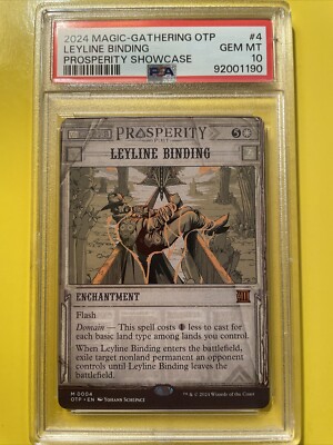MTG: LEYLINE BINDING #4 OPT🔥PSA 10 GEM🔥PROSPERITY SHOWCASE-2024