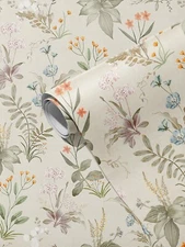 Jiffdiff Yellow Wallpaper Rolls Flower & Plant Peel and Stick Sticker，14.16sq ft