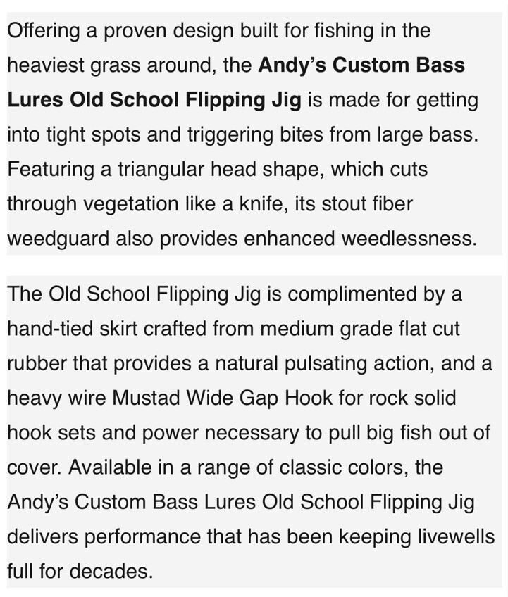Andy's Old School Flip' N Jig 1oz Black N Blue Round Rubber | eBay