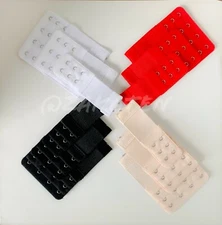 3PCs Adjustable Bra Extender Elastic Bra Extension Strap 2+3+4 Hooks USA seller