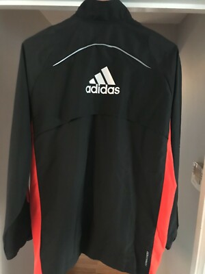 Boston Marathon 2012 Adidas Climaproof Black Orange Windbreaker