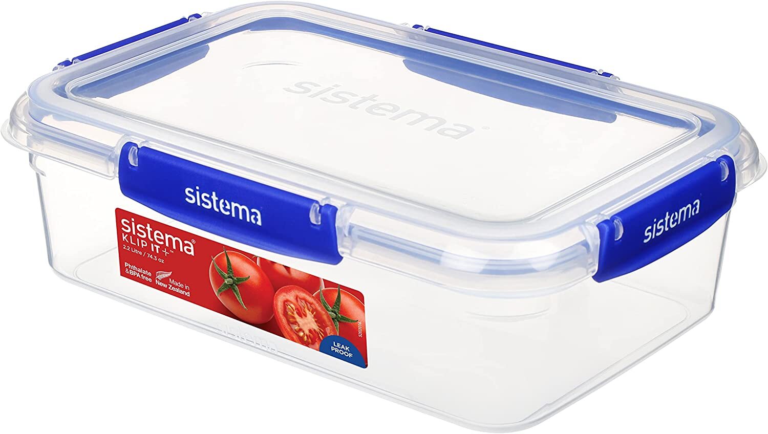 Sistema Klip It Plus Rectangle 2.2L Value Plastic Food Storage Container