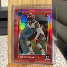 2021 Donruss Optic Pink Prizm #252 - Rated Rookie - Greg Newsome II rc