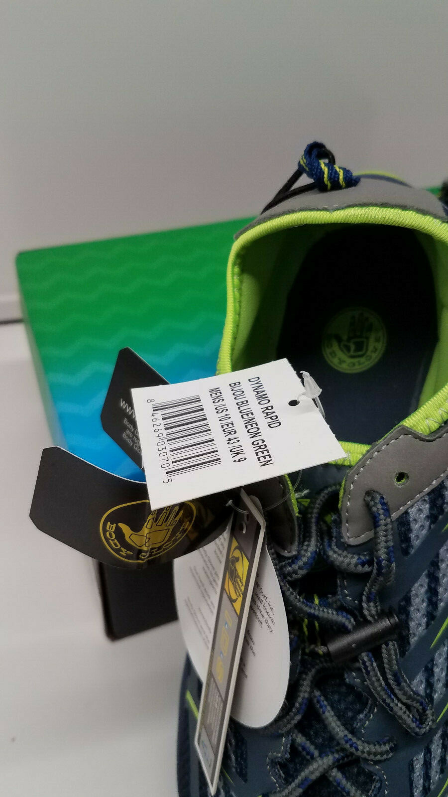 Body Glove DYNAMO RAPID Multi sport Water Shoes BLUE/GREEN/GRAY- Mens SIZE 10 