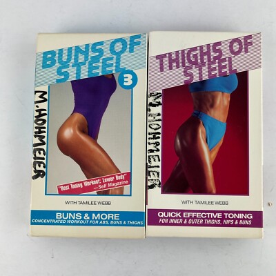 Buns Of Steel Fitness & Aerobic Exercise VHS Video Lot