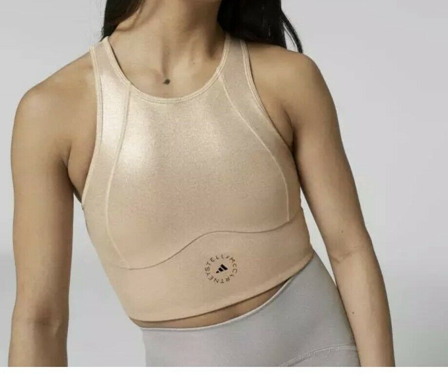 新品 adidas by Stella McCartney P Ess Bra adidas x Stella McCartney Sports Bra Women Small Shiny Pink