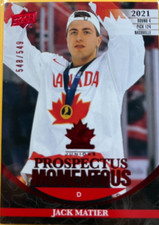 JACK MATIER   PM-22...2023 TEAM CANADA JUNIORS... RED PROSPECTUS... 548/549