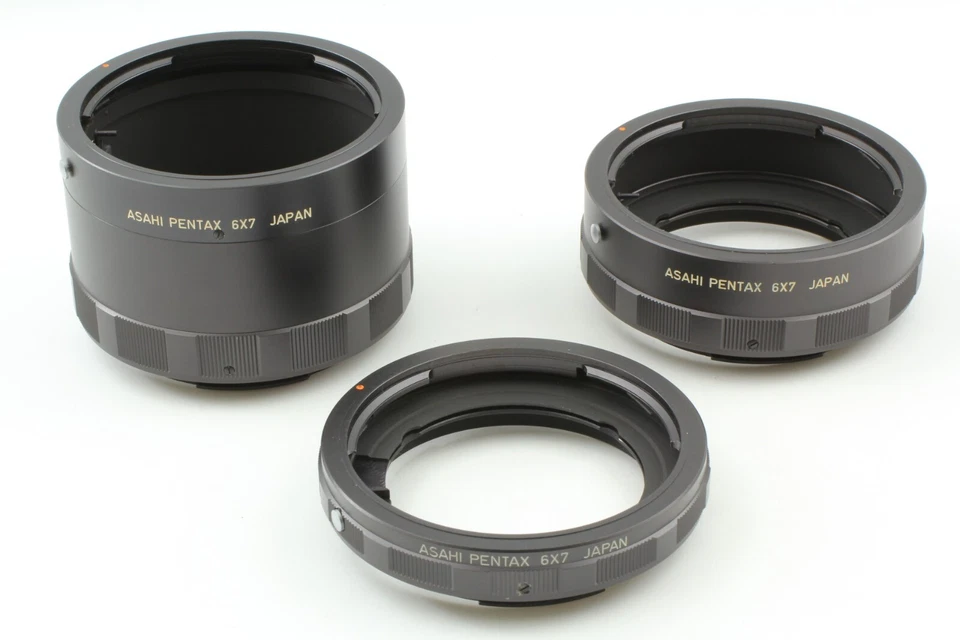 [MINT w/ Case] Asahi Pentax 6x7 Auto Extension Tube Ring 1,2,3 Set From JAPAN - Image 3 of 4