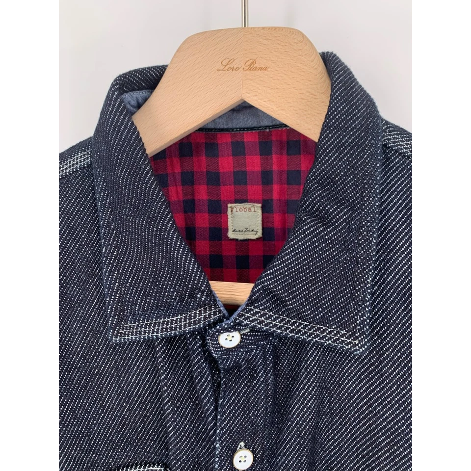 Arnold Zimberg Global Para Hombre Camisa Chaqueta Negra Bolsillos con Botones XL Nueva $210 Foto 3 de 4