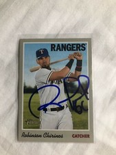 Texas Rangers ROBINSON CHIRINOS Signed Heritage Card