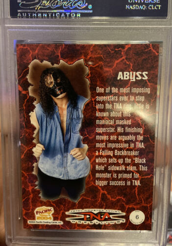 RARE 2004 Pacific TNA #6 Abyss PSA 8 Rookie Card HIGHEST GRADED POP 1/2! - Picture 2 of 2