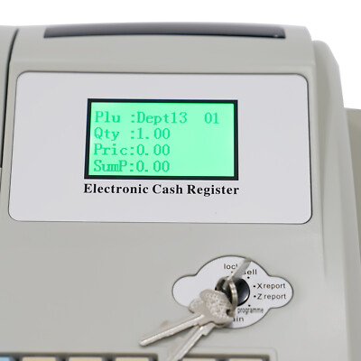 48Keys Cash Register System w/Drawer Box Digital LED Display
