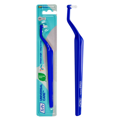 TEPE Universal Care Toothbrush   Angled for Braces, Retainers, Implants, 1 Pk