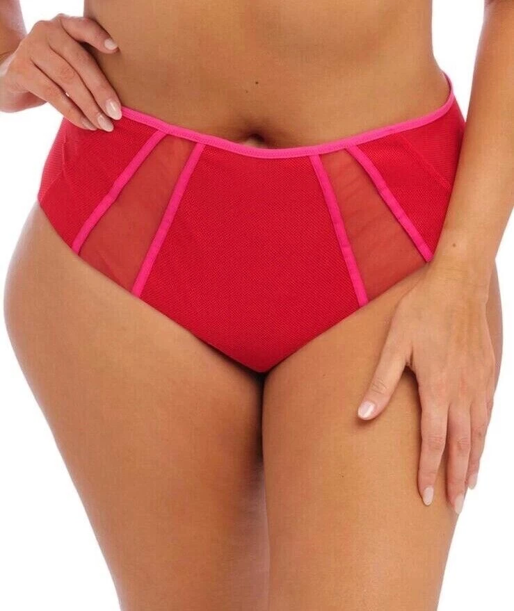 Braguitas Elomi Kintai Cha Rojo Rosa Talla L 14 16 Cintura Alta 301251 Nuevas Foto 4 de 4