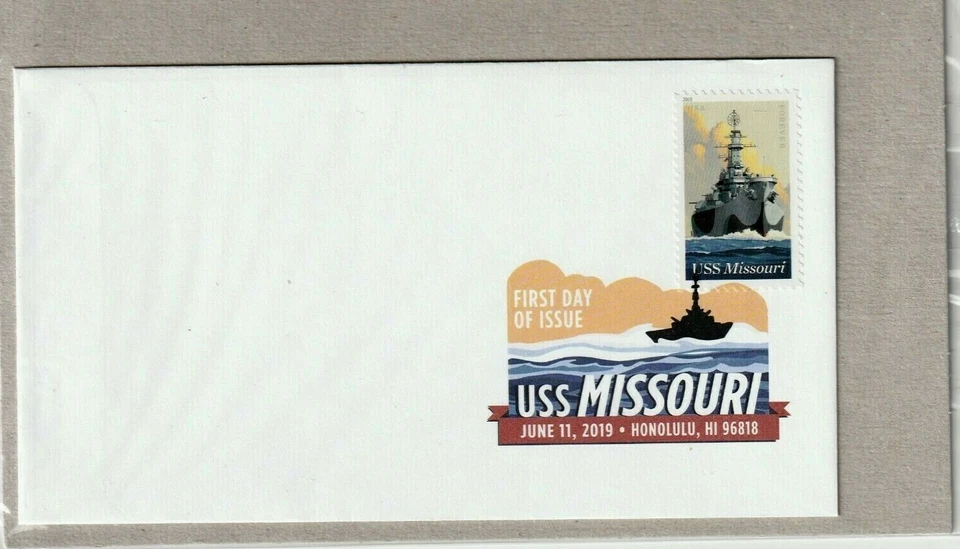 US NAVY LAST BATTLESHIP #5392 USS MISSOURI DCP 1ST DAY ISSUE COMMEMORATIVE COVER - Image 2 of 2