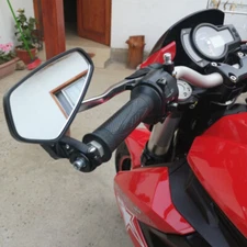 Motorcycle 7/8" Handlebar Bar End Mirrors for Yamaha Cafe Racer Honda Kawasaki F