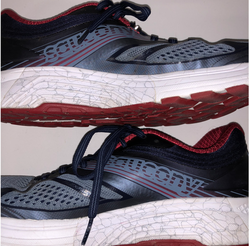 Saucony Guide 10 Mens Sz 9 M Women 10 Running Shoes Blue Red S20350-4 - Picture 6 of 11