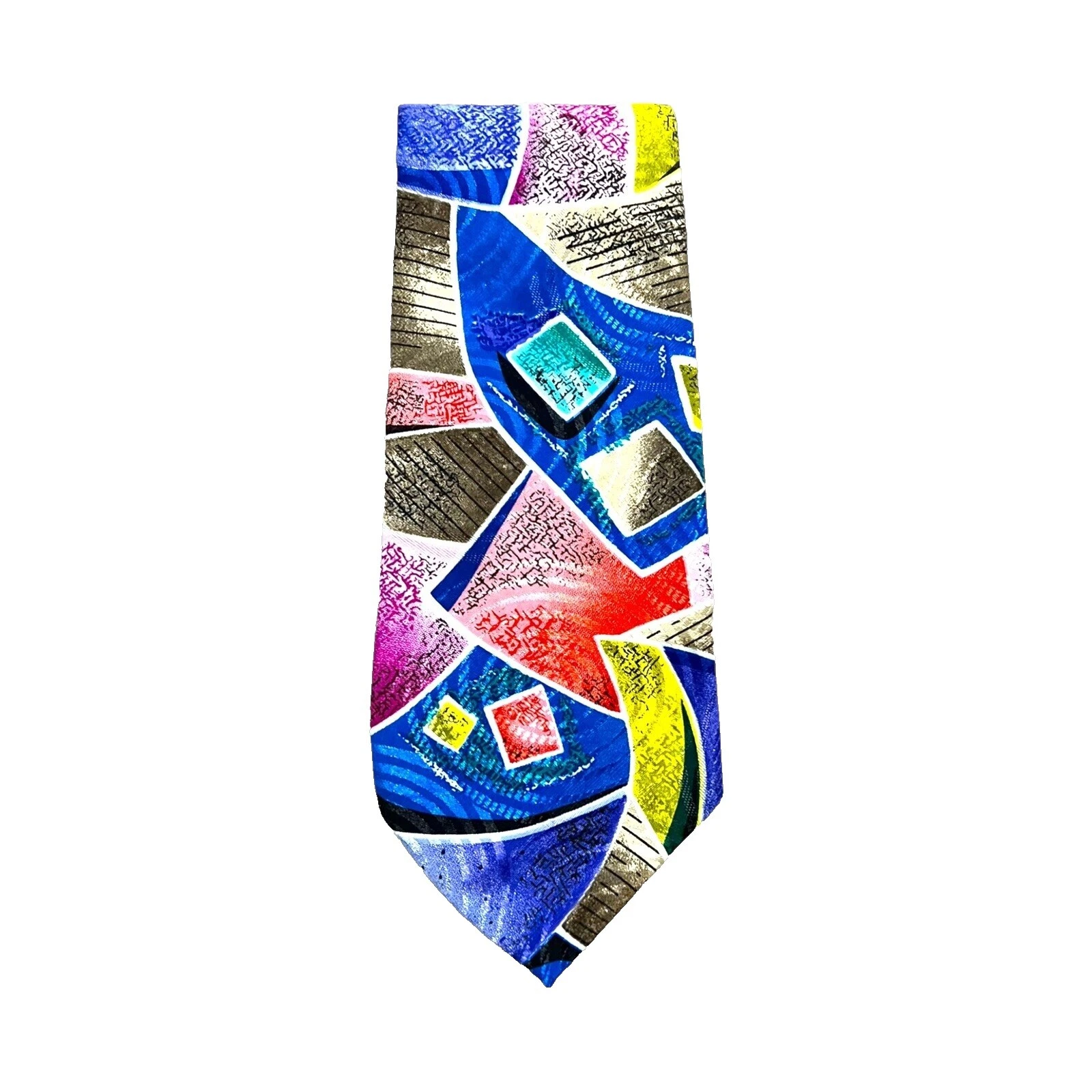 Polyester Abstract Geometric Ties for Men