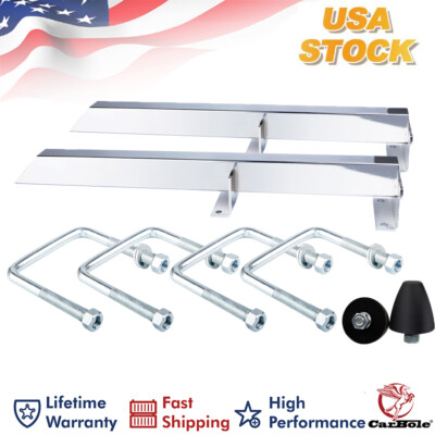 1 Pair 28''  Universal Leaf Spring Car Traction Bars Chrome Plated Steel 20470