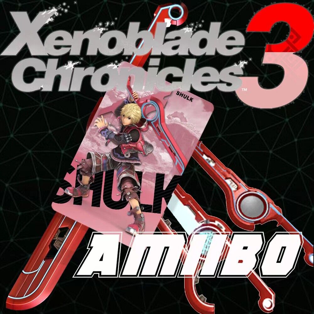 For Nintendo Switch Xenoblade Chronicles 3 amiibo Card Shulk Monado sword