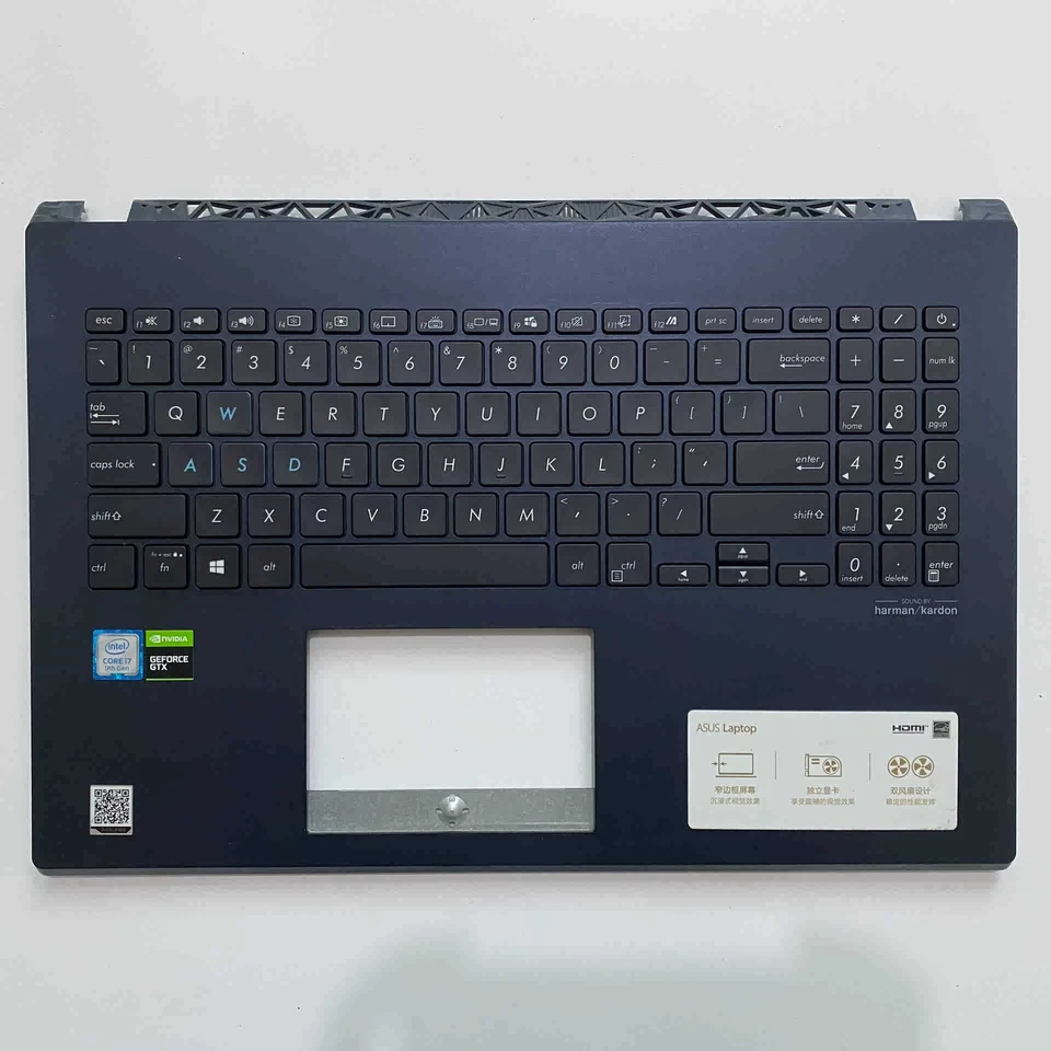 PARA ASUS X571 X571G X571GT X571U VX60GT VX60G F571G Teclado Carcasa C Azul Foto 2 de 3