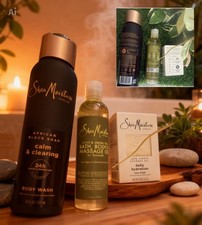 SheaMoisture African Black Soap Body Wash Olive Green Tea Oil Bar 8oz