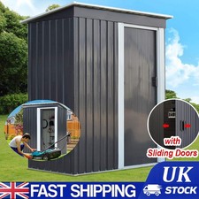 5 x 3ft Metal Garden Shed Outdoor Tool Storage Organizer Small House Deep Heavy