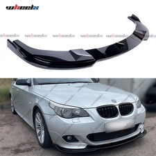 Front Spoiler Lip Splitter M Sport For BMW 5 Series E60 E61 2004-10 Gloss Black
