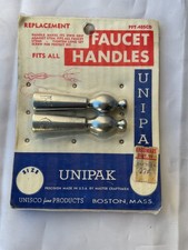 NOS Vintage Lever club Style bathroom sink bathtub 3 Water faucet HANDLE SET