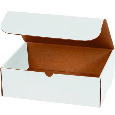 100 - 7 x 4 x 2 White Corrugated Shipping Mailer Packing Box Boxes
