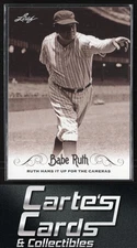 Babe Ruth 2016 Leaf Babe Ruth Collection #17 New York Yankees Hall of Fame
