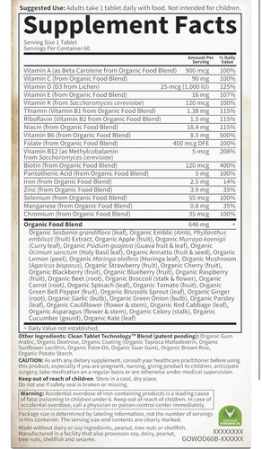 Mykind Organics, Women's Once Daily Multivitamin, 60 Vegan Tablets (exp 01/2026) - Picture 6 of 9