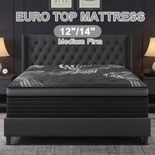 12" 14"Twin Full Queen King Size Gel Memory Foam Spring Mattress In A Box