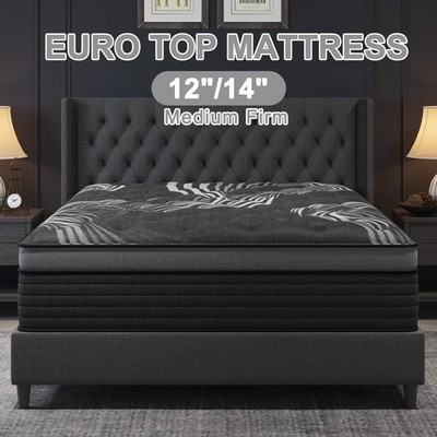 12'' 14''Twin Full Queen King Size Gel Memory Foam Spring Mattress In A Box